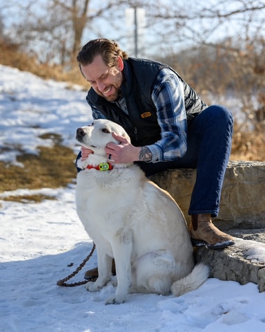 Dr. Ryan with Pet